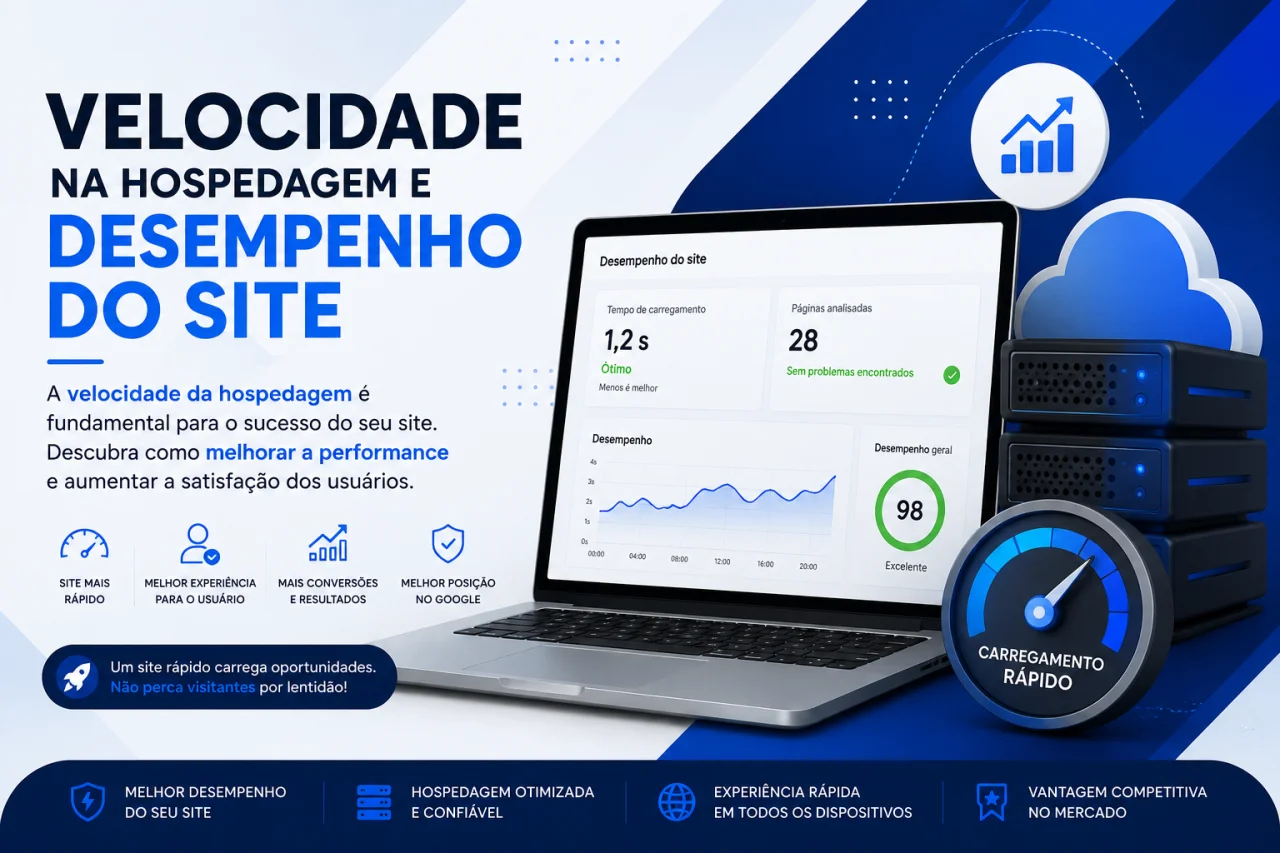Velocidade na hospedagem e desempenho do site