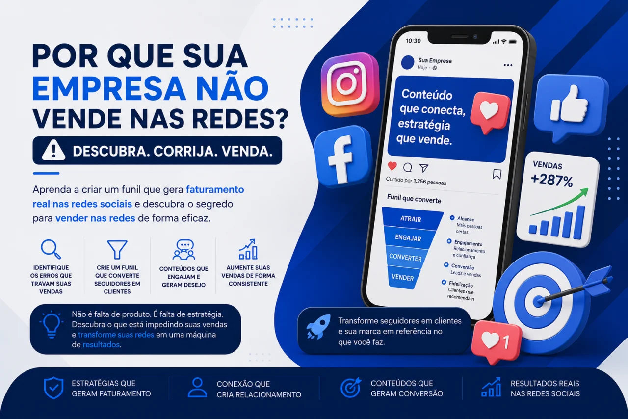 Por que sua empresa não vende nas redes
